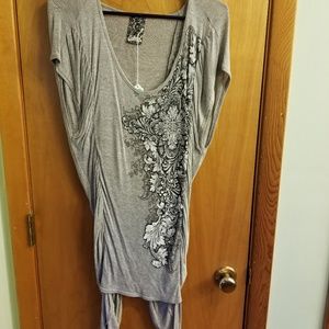 Petrol tunic with bling